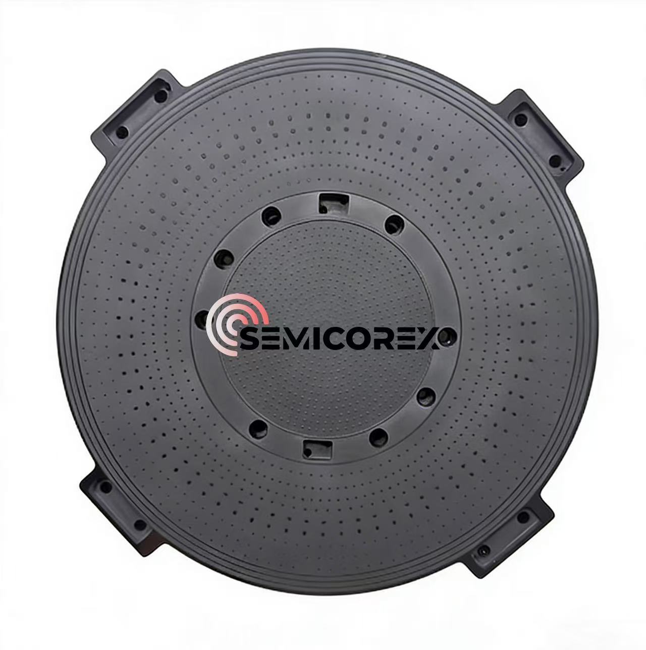 SiC chucks Fholúis ceirmeacha